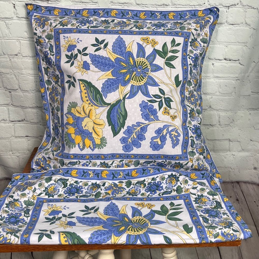 April Cornell | Lavender Floral Pillow Covers set of 2 button back